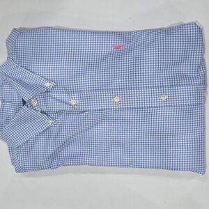 Ralph Lauren Navy and White Gingham Men's Shirt